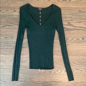 Express Ribbed Long Sleeve Top
